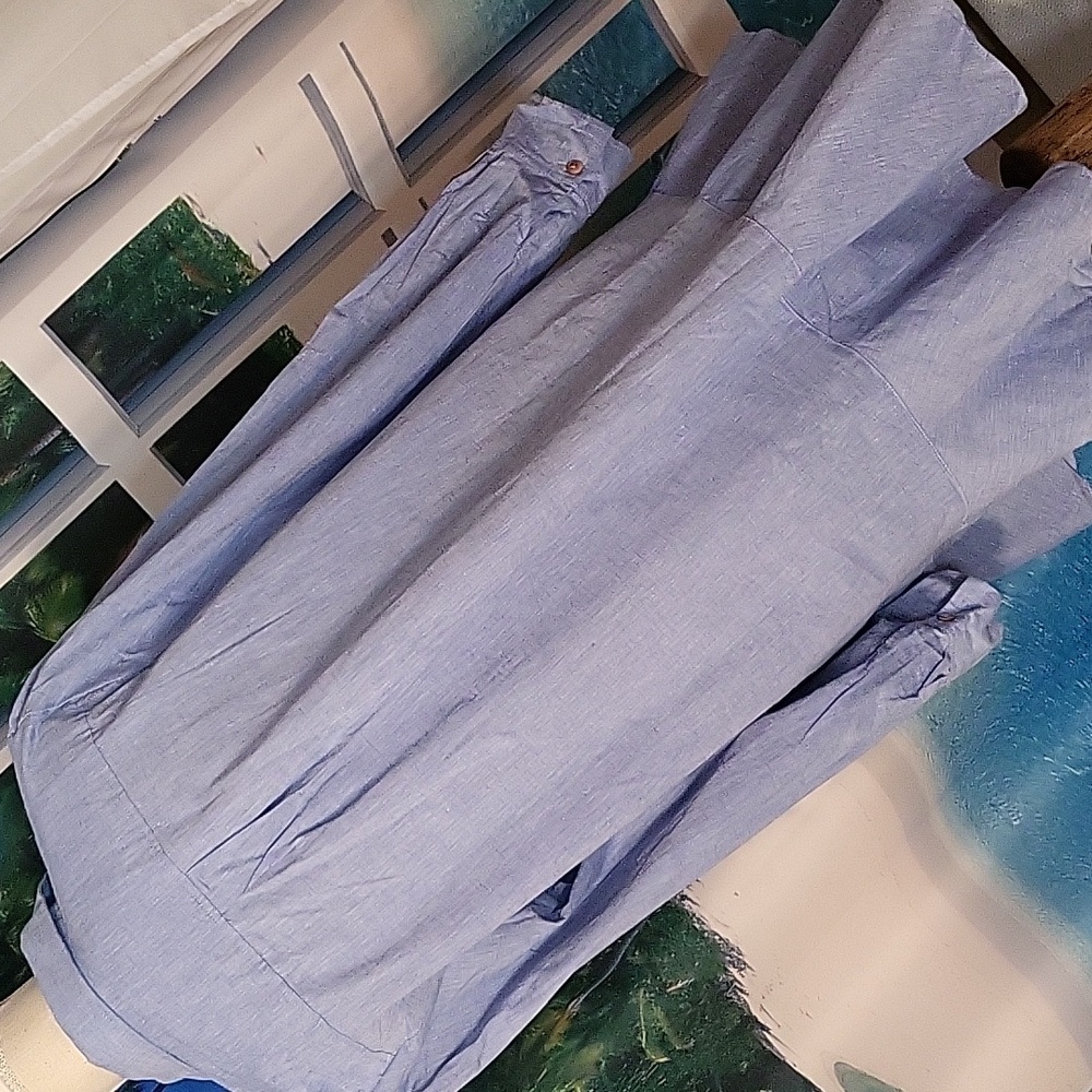 Tuckernuck Chambray Callahan Shirt Dress Brushed Blue Small - Picture 8 of 8